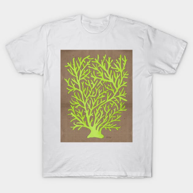 Lime Coral T-Shirt by CatCoq